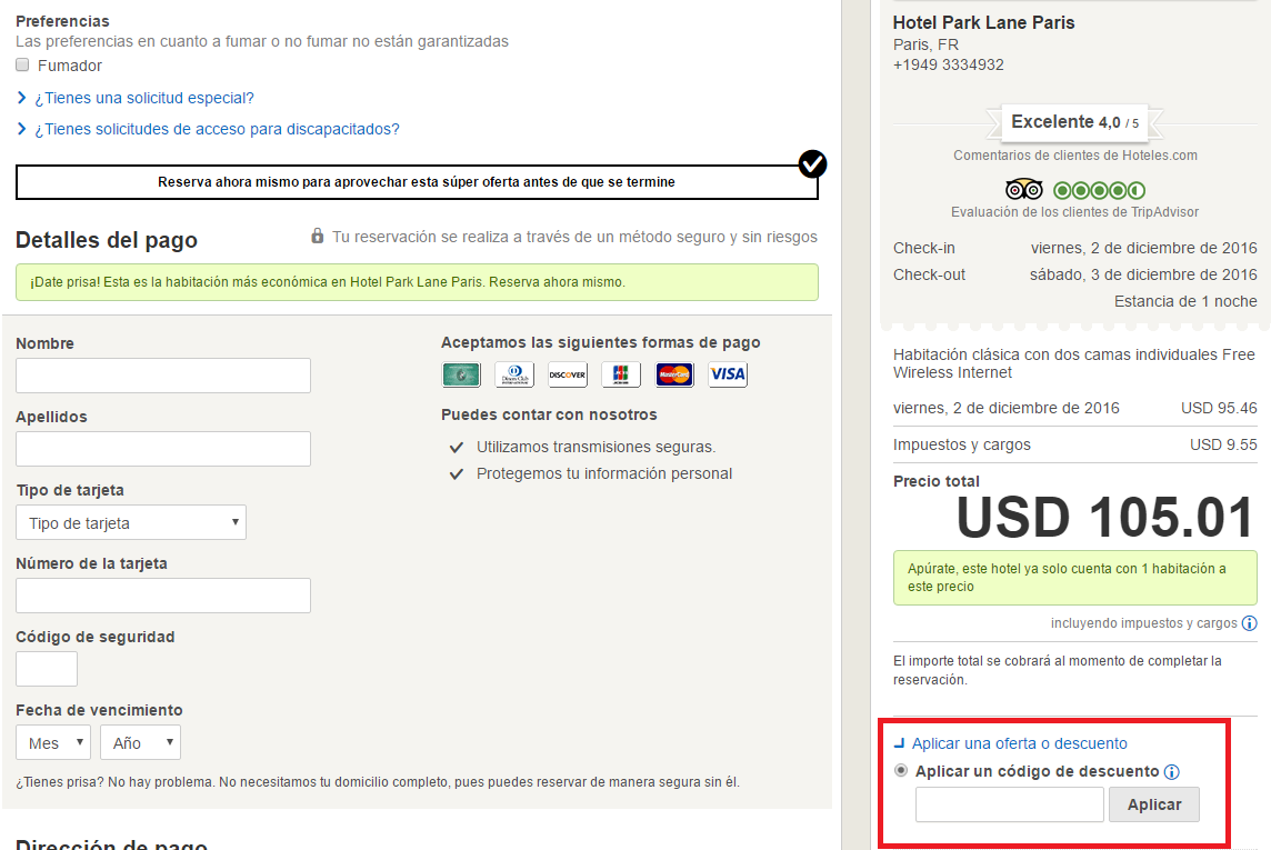 Descuento Códigos Descuento Hoteles.com